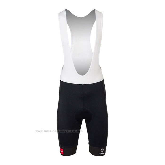 2022 Maillot Cyclisme Jumbo Visma Noir Jaune Rouge Manches Courtes et Cuissard